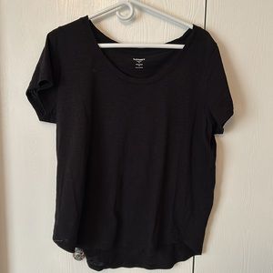 EveryWear Slub-Knit T-Shirt in black